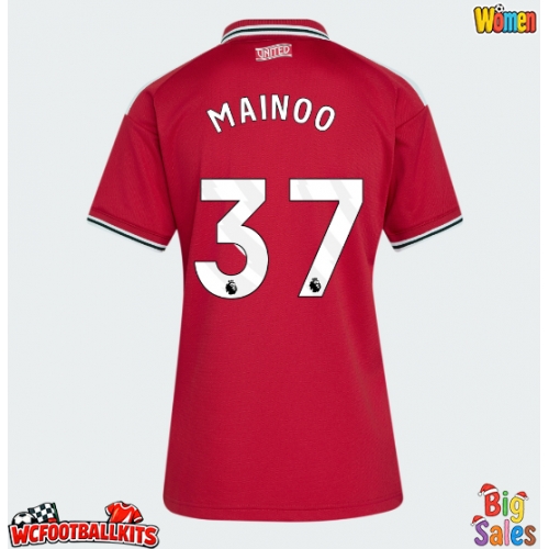 Manchester United Kobbie Mainoo #37 Replica Home Stadium Shirt for Women 2026-27 Short Sleeve